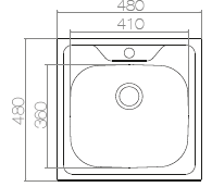 Evier en Inox Cuve 480x480x0.6mm SS304_62a7d8a2684f7.png