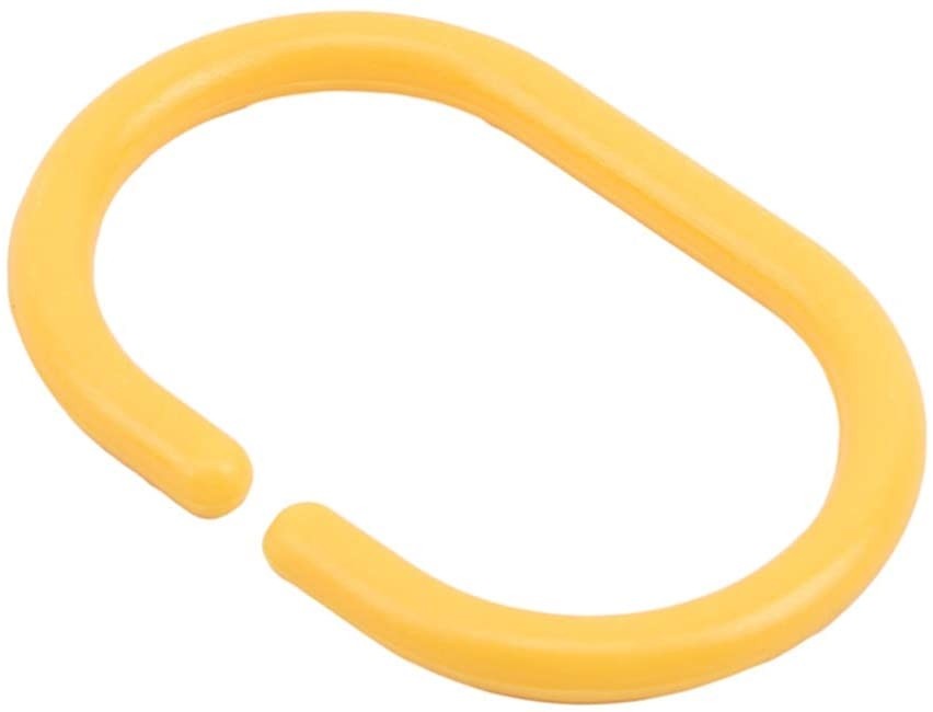 Crochet Rideau Douche en plastique Jaune 12PCS_62d601ff6ae82.jpeg