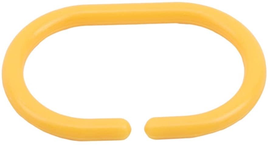 Crochet Rideau Douche en plastique Jaune 12PCS_62d60201b69df.jpeg